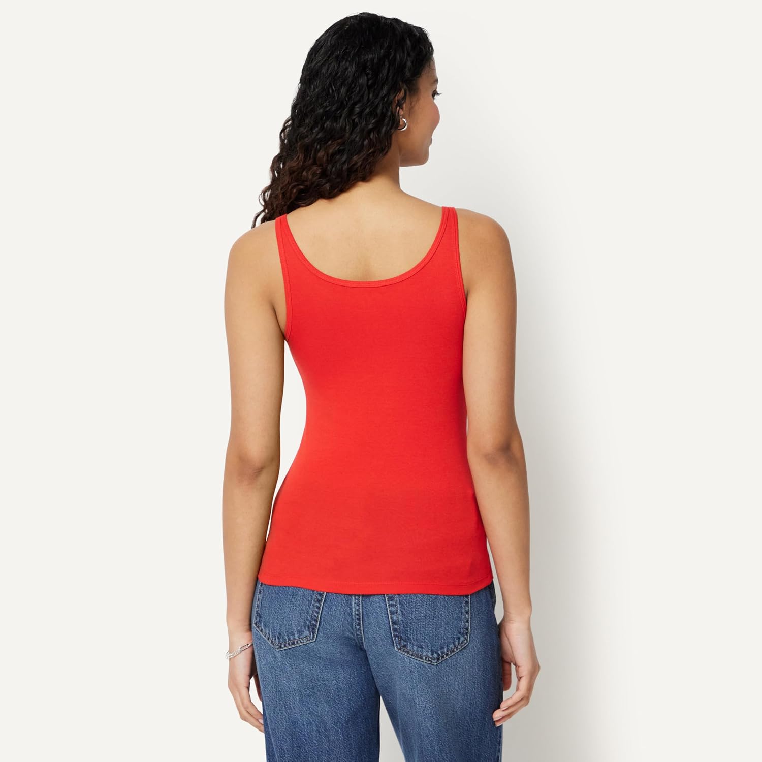 Amazon Essentials Women's Slim-Fit Thin Strap Tank, Pack of 2