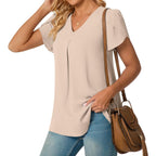 Women's Chiffon Leggings Fit Tunic Top Khaki