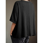 Dokotoo Summer Shirts 2026 Womens Solid T Shirts for Women Loose Oversized Tops Basic Tee