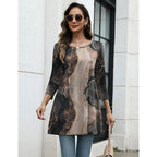 Women's Swing Flare Tunic Top Multicolor-CX278