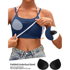 V FOR CITY Womens Built in Bra Tank Top Halter Cotton Adjustable Spaghetti Straps Crop Cami Shirt 2026
