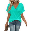 T Shirts Short Sleeve V Neck Tees Womens Tops Beach Vacation Fashion Clothes 2026 Casual Summer Spring Fall Outfits