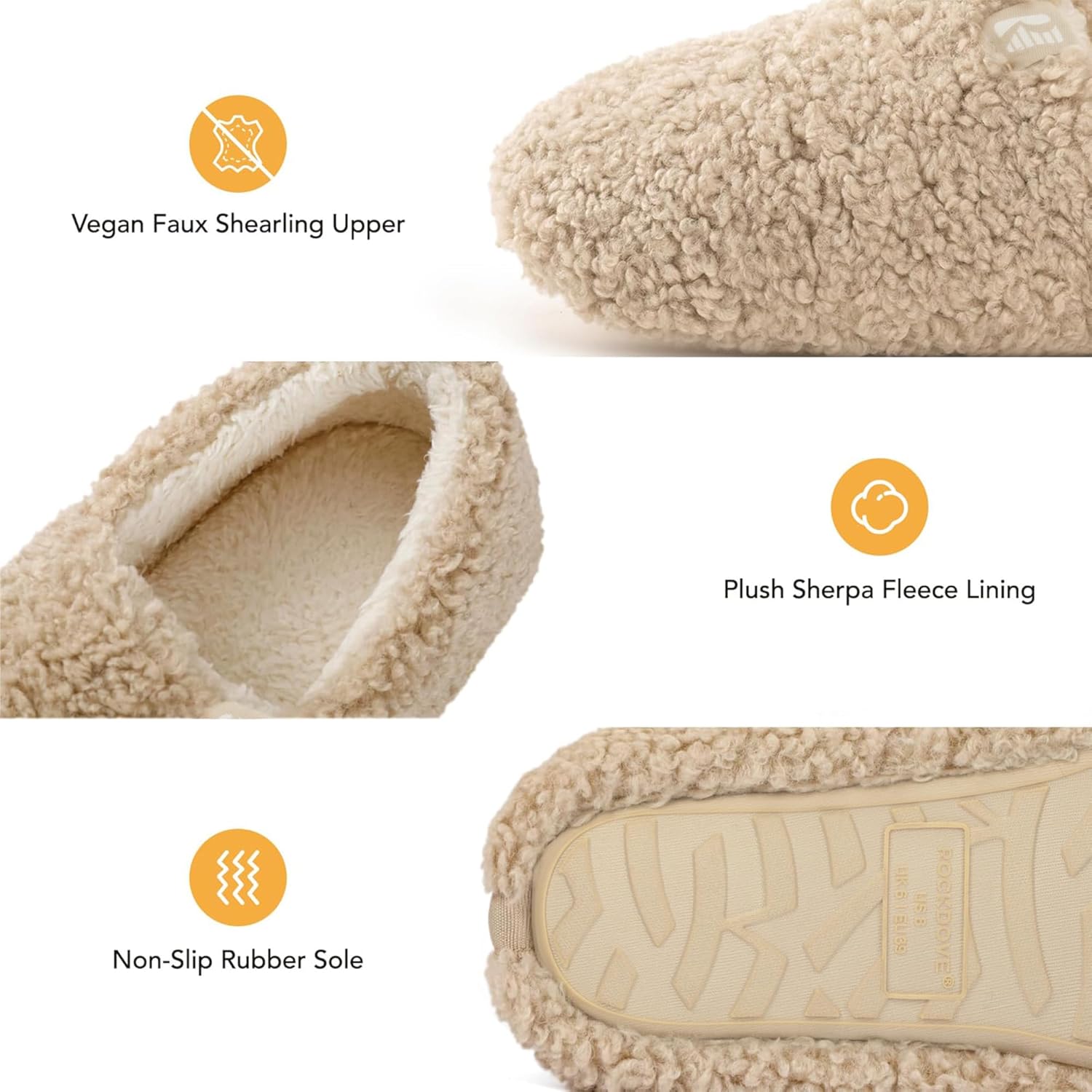 Women's Slippers Shearling Beige