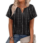 WIHOLL Womens Summer Tops 2026 Short Sleeve V Neck T Shirts Fashion Beach Vacation Clothes Business Casual Outfits