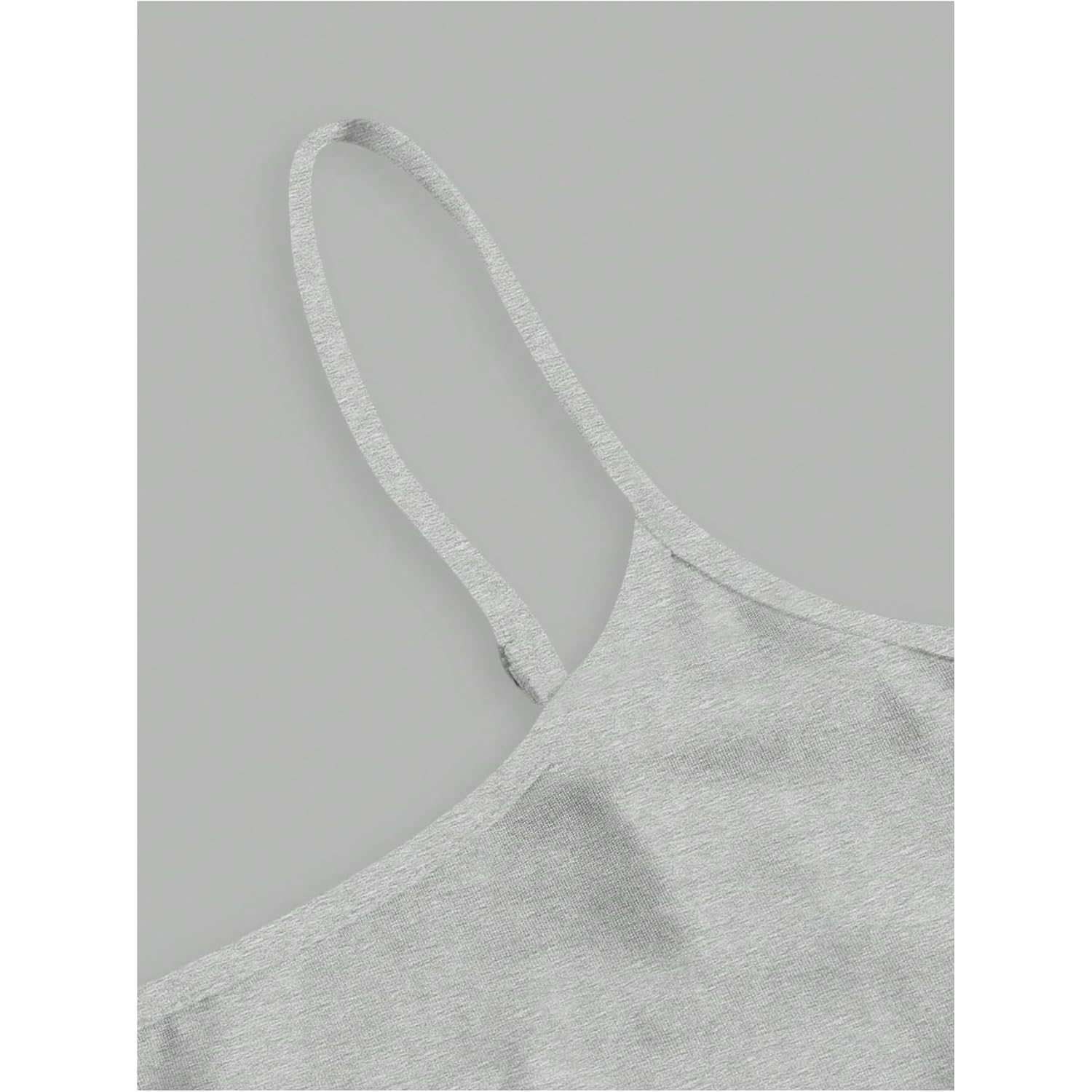 Women's Spaghetti Strap Crop Tank Top Black/Dark Blue/Grey