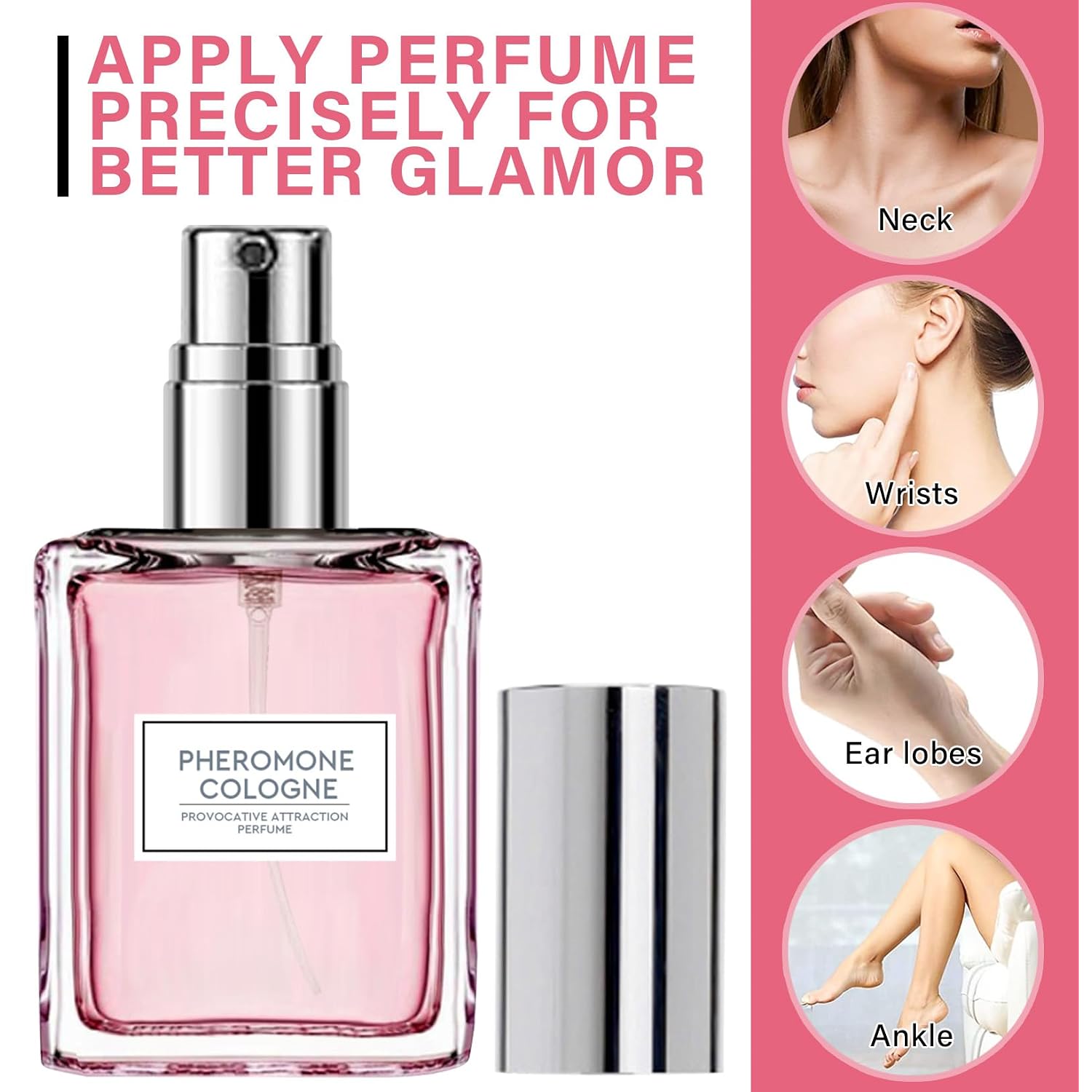 Pheromone Perfume for Woman, Long Lasting Perfumes for Women, Elegant Floral Notes, 12H Advanced Scent Release Formula, Travel-Size Womens Perfume for Romantic Date & Daily Wear, 20ml