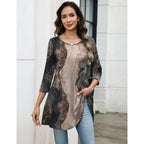 Women's Swing Flare Tunic Top Multicolor-CX278