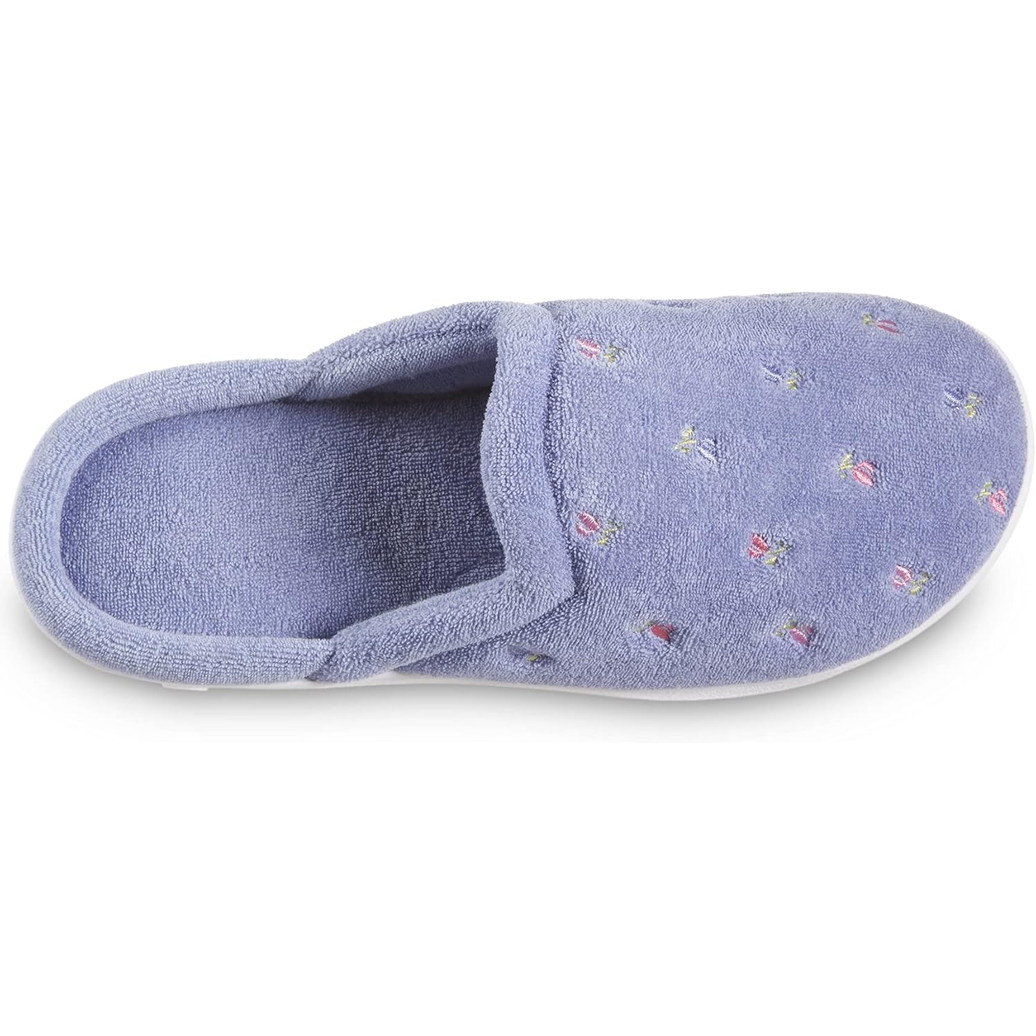 Women's Slippers Embroidered Periwinkle Scalloped