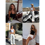 Dokotoo Womens Workout Tank Tops with Built in Bra Casual Sleeveless Shirts Cross Backless Fitted Going Out Tops