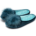 Women's Slippers Velvet Turquoise