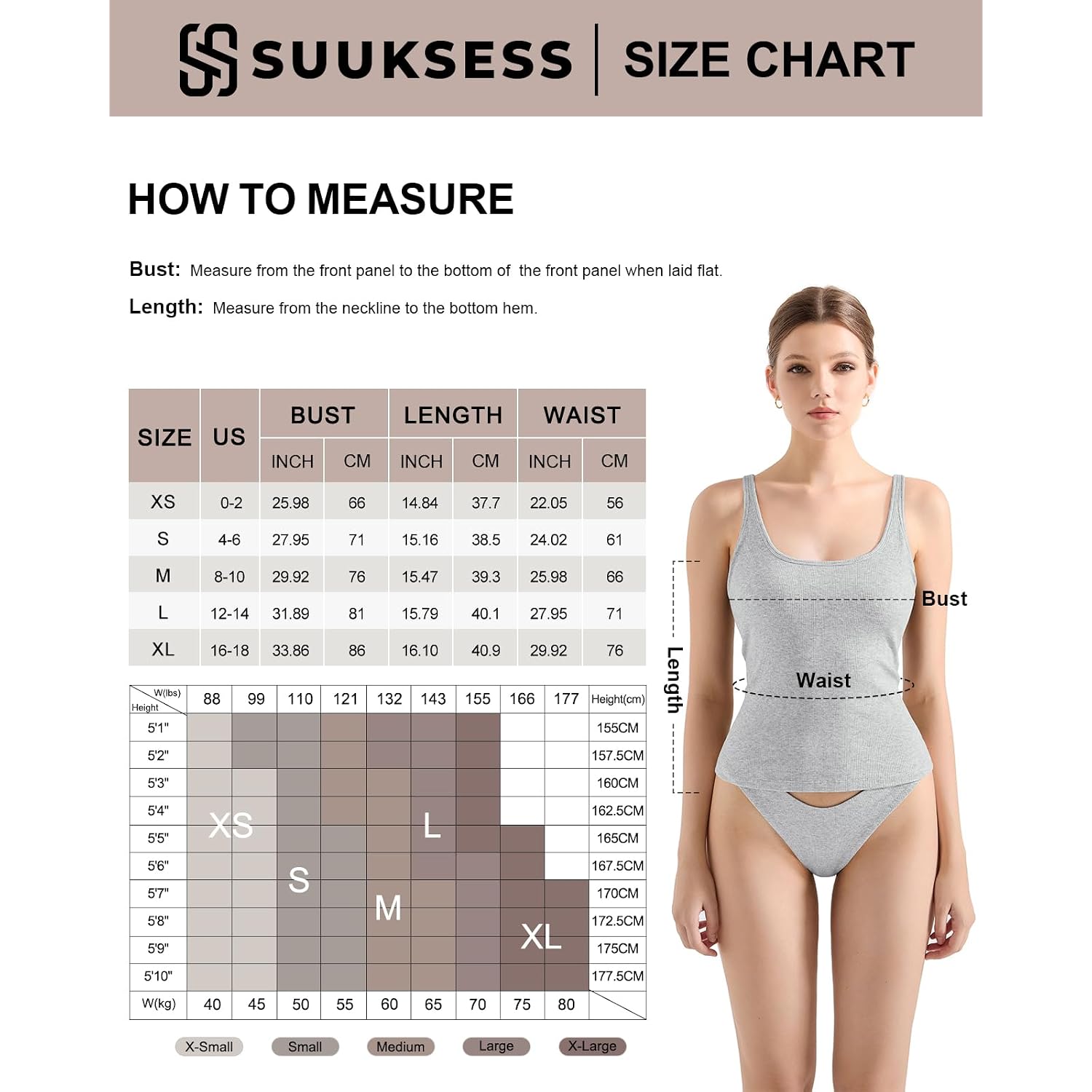 SUUKSESS Women Padded Cotton Ribbed Tank Tops Casual Summer Going Out Sleeveless Scoop Neck Basic Cami Tops