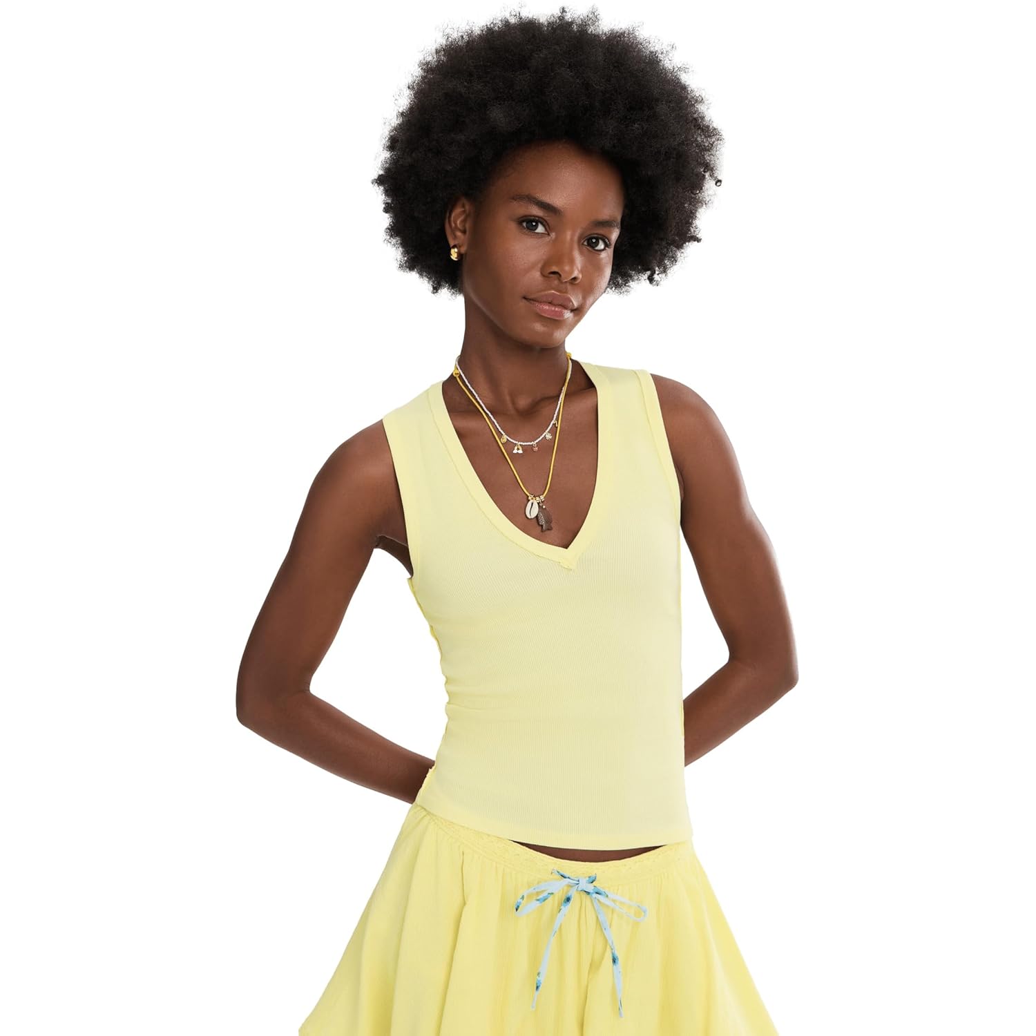 Women's Neria Tank Tank Top Lemon Water
