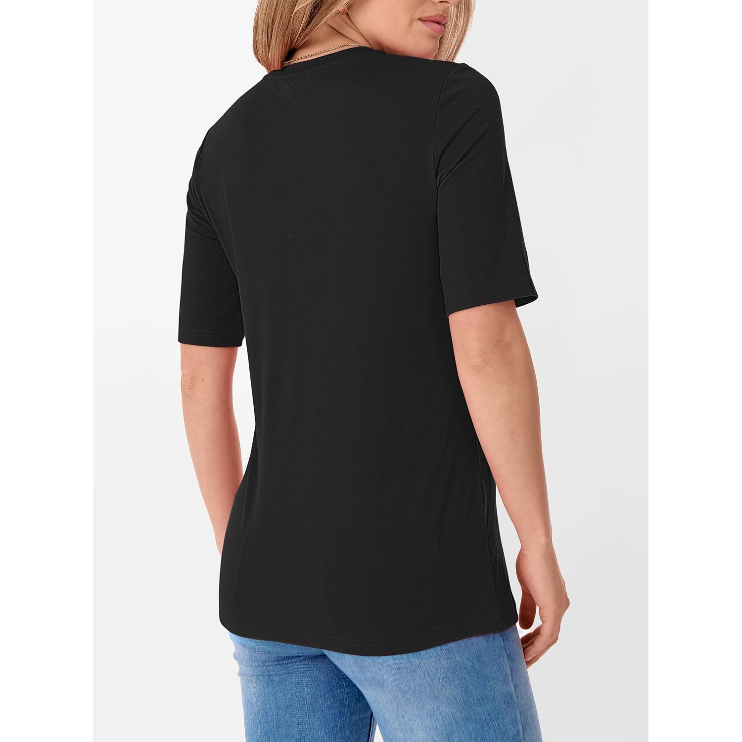 ANRABESS Womens Half Sleeve Tops Crewneck Shirts Basic Fit Tee Trendy 2026 Spring Summer Business Casual T-Shirts