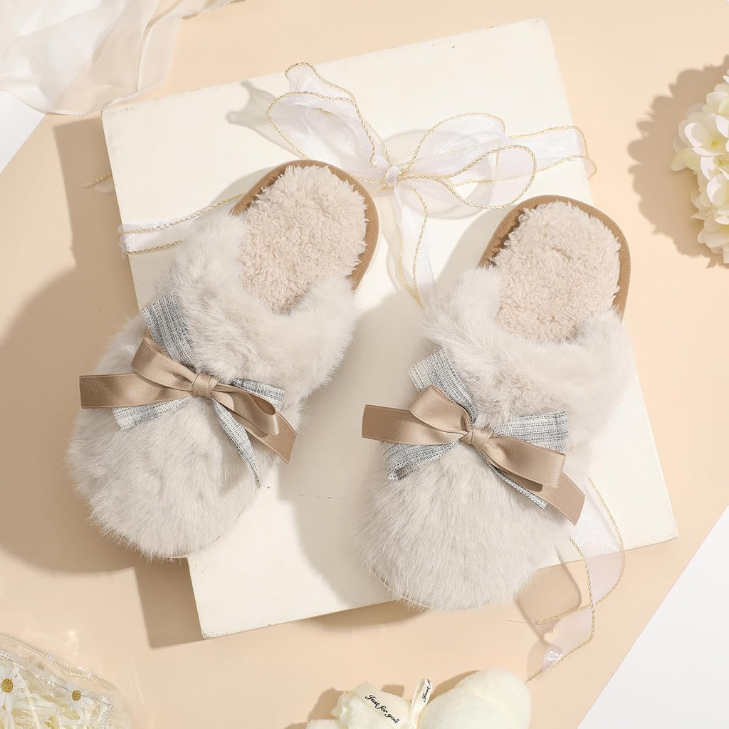 Women's Slippers Butterfly Beige