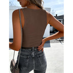 ANRABESS Womens Sleeveless Scoop Neck Tank Tops 2026 Summer Casual Basic Slim Fit Ribbed Knit Racerback Workout Cami Shirts