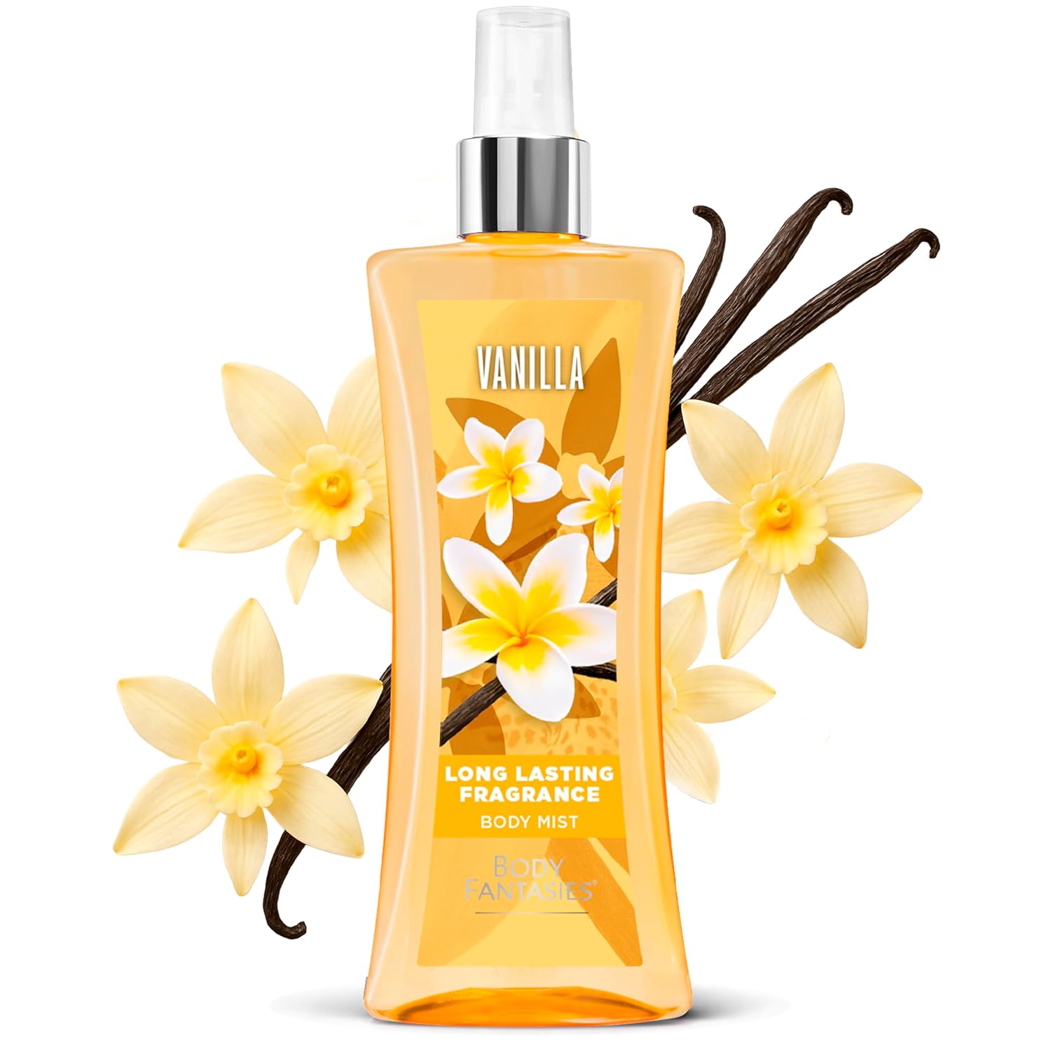 Body Fantasies Signature Fragrance Body Spray, Vanilla, 8 fl oz (Pack of 2)