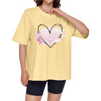 ADOREJOY Oversized Tshirts for Women Crewneck Summer Graphic Tees Short Sleeve Loose Basic Tops 2026