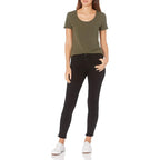 Amazon Essentials Women's Regular-Fit Short-Sleeve Scoop Neck T-Shirt, Summer Casual, Pack of 2