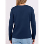 ANRABESS Long Sleeve Shirts for Women,Soft Stretchy Wrinkle-Free Tops,Casual Crew Neck T Shirt for Work Daily Fall