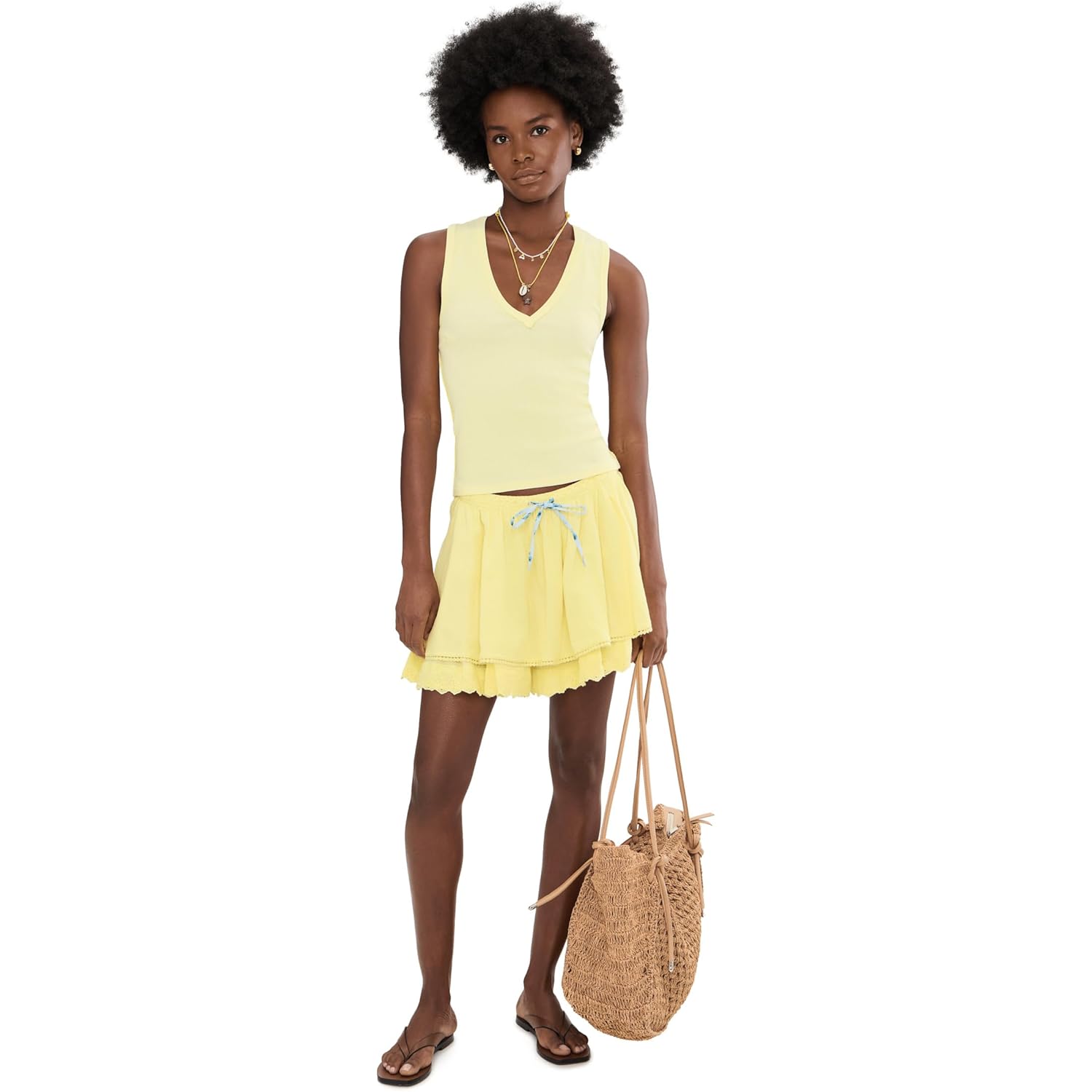 Women's Neria Tank Tank Top Lemon Water