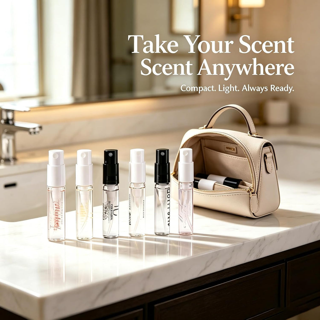 Designer Fragrance Sampler Set-Designer Perfume Sampler Luxury High End Perfume Vial Sample Set (12 Random Samples)