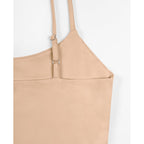 REORIA Women's Sexy Adjustable Spaghetti Strap Double Lined Seamless Camisole Tank Yoga Crop Tops