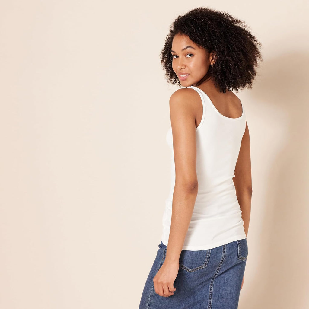 Women's Thin Strap Tank Top White