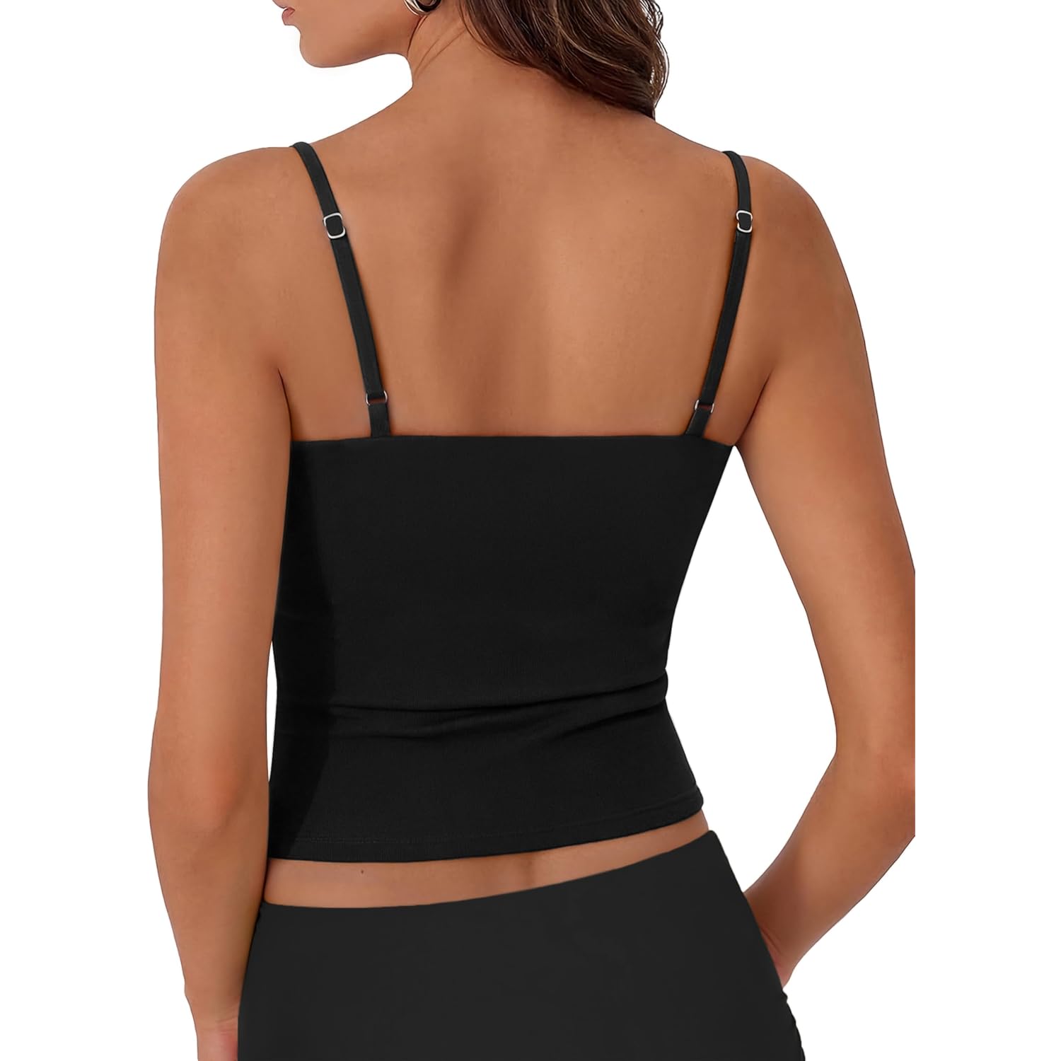 SUUKSESS Women Cotton Double Layer Unpadded Cami Summer Basic Going Out Tops