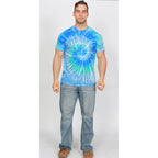 Colortone Spider Tie Dye T-Shirts for Men and Women - Unisex Short Sleeve Tie-Dye T Shirts for Adults