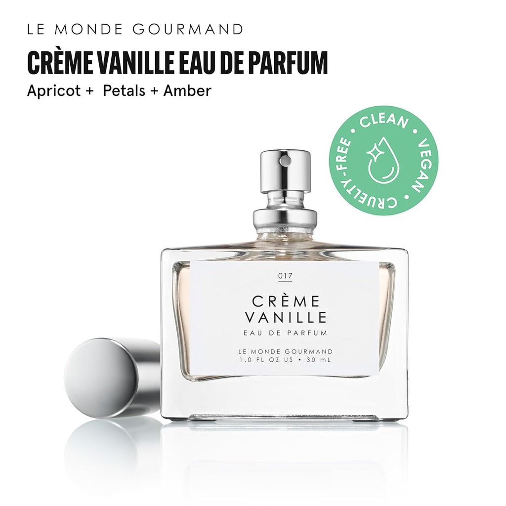 Le Monde Gourmand Crème Vanille Spray Eau de Parfum - Warm Vanilla, Jasmine, Amber Perfume Notes - 1 fl oz (30 ml)