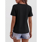 ANRABESS Womens Short Sleeve Tops Casual V Neck Wrinkle - Free Basic T Shirts Summer Cute Tee 2026 Spring Fashion Clothes