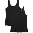 Women's Slim-Fit Scoop Neck Tank Top Black