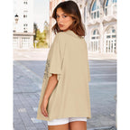 Womens Oversized Tshirt Graphic Tees Crew Neck Summer Short Sleeve Loose Fit Tops 2026