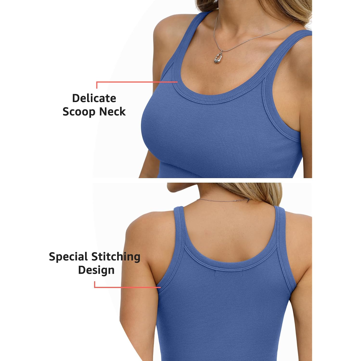 EasyGala Womens Cotton Ribbed Tank Tops Spaghetti Strap Scoop Neck Crop Fitted Sleeveless Shirts Summer Clothes 2026