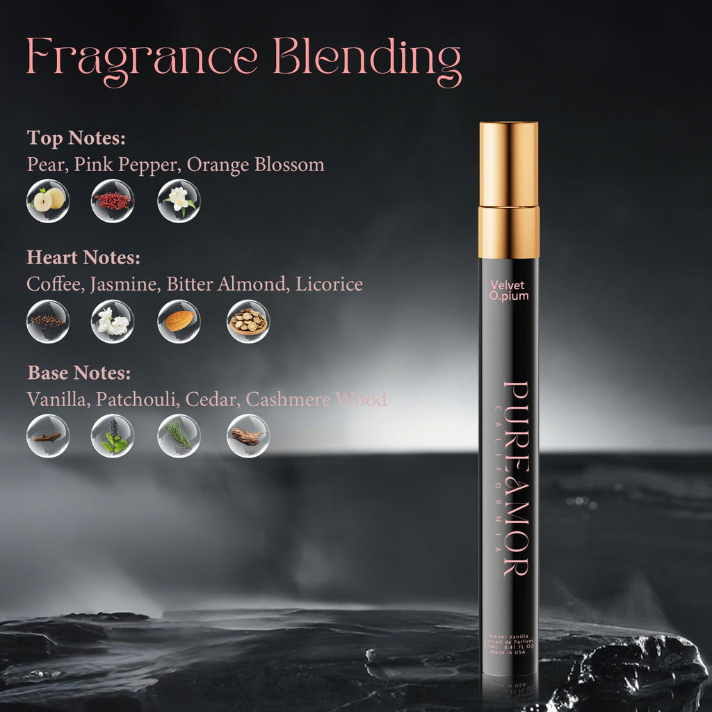 Pheromones Perfumes for Women, Amber Vanilla Extrait de Parfum Oil Spray, 12ml (0.41 fl.oz) Long-Lasting Travel Size Elegant Warm & Sweet Fragrance, Ideal Gift for Her, Made in USA