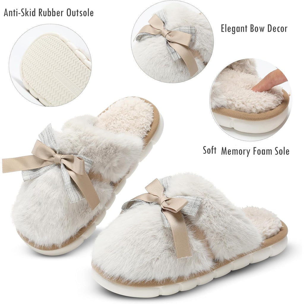 Women's Slippers Butterfly Beige