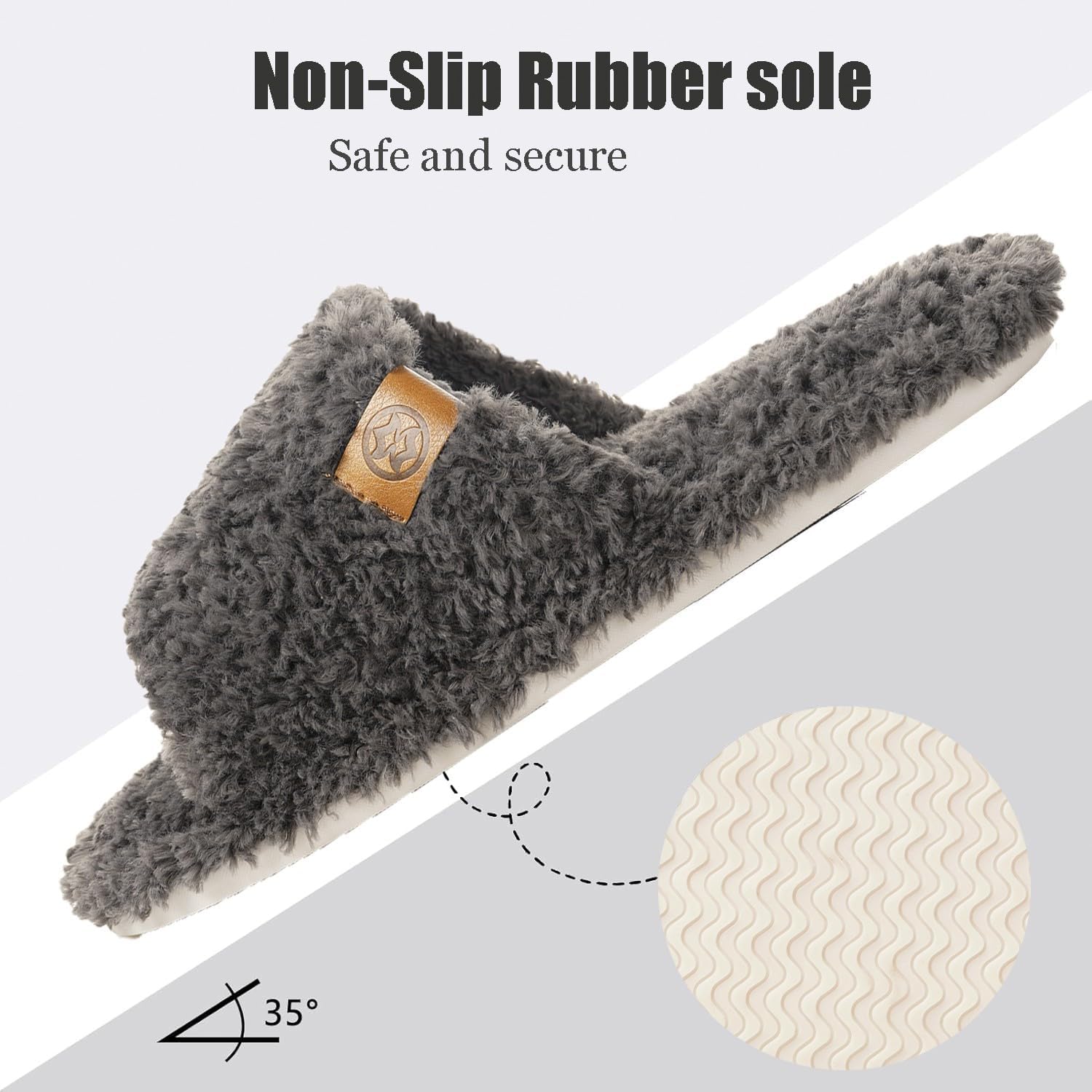 Women's Slippers Lightweight Dark Grey