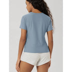 ODODOS Women's Short Sleeve Performance T-Shirts - Ultra Soft odSTRATUM Tech Crew Neck Tee UPF 50+ Essential Top