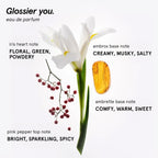 Glossier You Eau de Parfum - Unisex Fragrance for Men & Women, Skin-Scent Enhancer Smells Different on Everyone - Musky, Warm & Spicy Perfume with Pink Pepper, Iris & Ambrox Base Notes, Travel 8ml