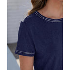 GAYHAY T Shirts for Women - Short Sleeve Spring Summer Tops Soft Basic Tees Beach Vacation Clothes for Casual 2026