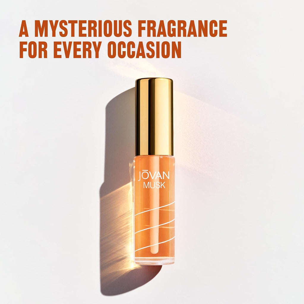 Jovan Musk for Women Perfume Oil 0.33 fl oz (Pack of 1), Sexy Perfume Oil for Women, Notes of Jasmine, Amber, and Neroli, Women's Fragrance, Long Lasting, Everyday Fragrance, Travel Size