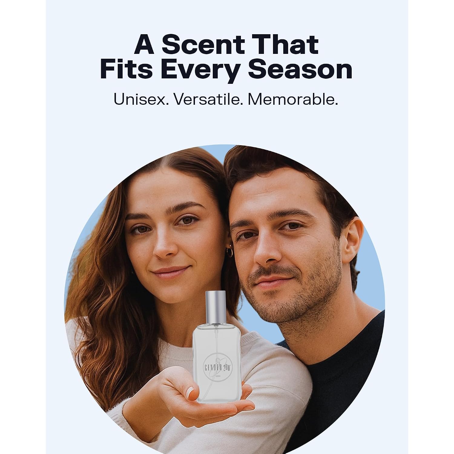 PB ParfumsBelcam Gender 2BU Eau de Toilette Spray – Fresh Oriental Unisex Fragrance with Bergamot, Mandarin & White Musk – Clean Modern Scent for Him or Her, Everyday Signature Perfume, 3.4 Fl Oz