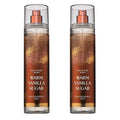 Bath & Body Works Warm Vanilla Sugar Fine Fragrance Mist, Body Spray & Perfume for Women, Long-Lasting Personal Fragrance, Sparkling Sugar and Sweet Vanilla Scent, 8 fl oz - 2 Pack