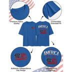 250 Anniversary USA Shirt Women Oversize American Flag Tshirt 4th of July Graphic Tees Patriotic Short Sleeve Tops