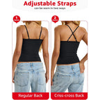 EasyGala Womens Cotton Lace Camisole Scoop Neck Sexy Cami Top Adjustable Strap Going Out Tops Y2K Summer Clothes 2026