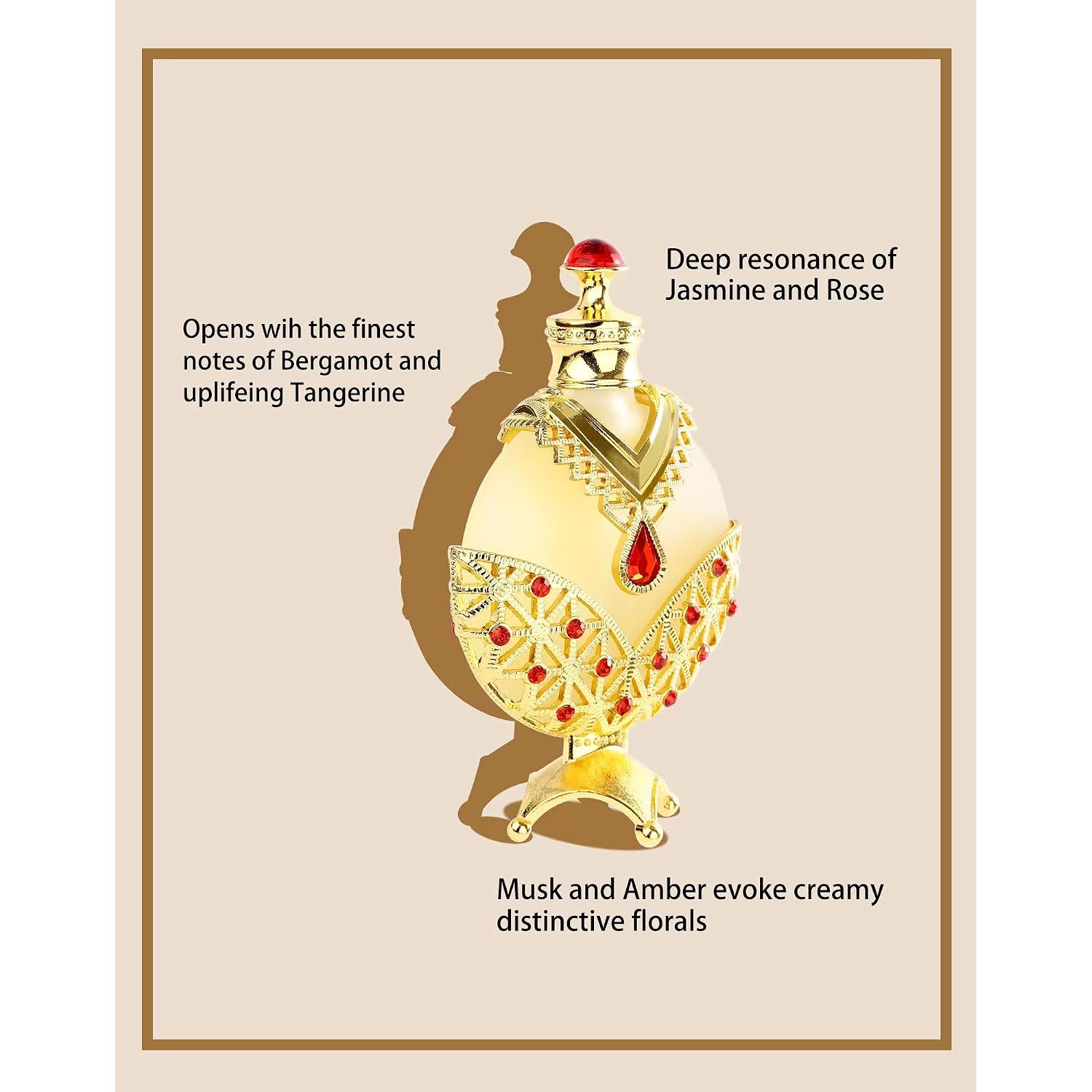 Arabian Concentrated Perfume Oil, Arabic Perfumes for Women, Arabian Perfumes Oill - Long Lasting Fragrance Perfume Oil (12ml)