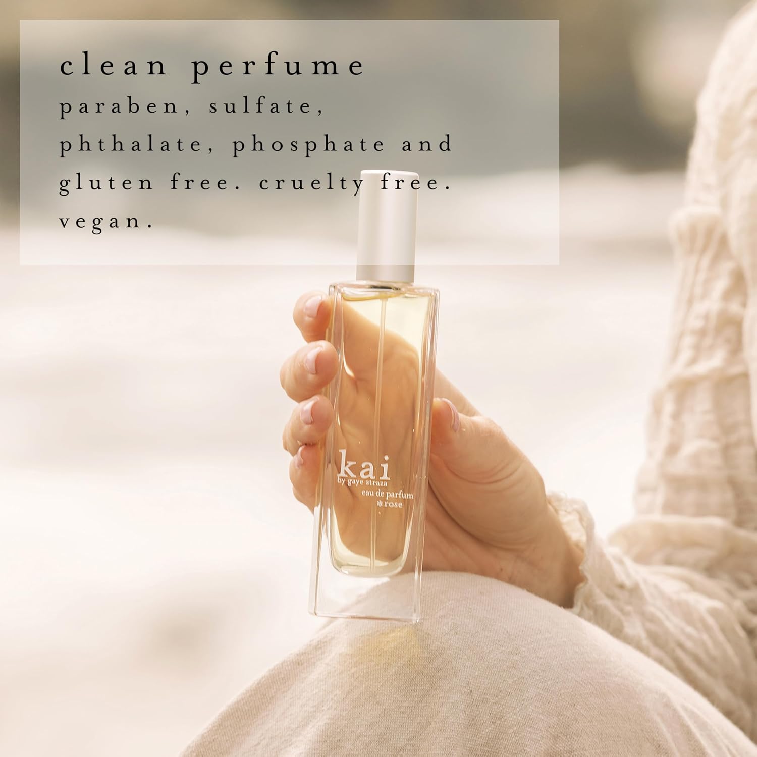 kai eau de parfum – a fresh, beautiful, light gardenia scent wrapped in white exotics, 1.7 oz | serene, vegan, clean and inspired by memories of hawaiian vacations