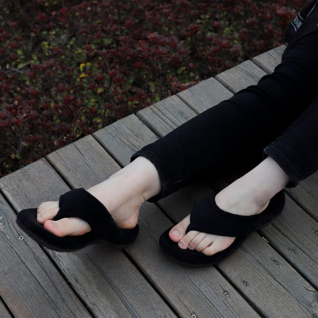 Women's Slippers Orthotic Black