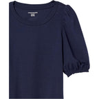 Amazon Essentials Women's Regular-Fit Twist Puff Sleeve Crewneck T-Shirt