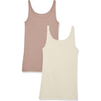 Women's Slim-Fit Thin Strap Tank Top Dark Taupe